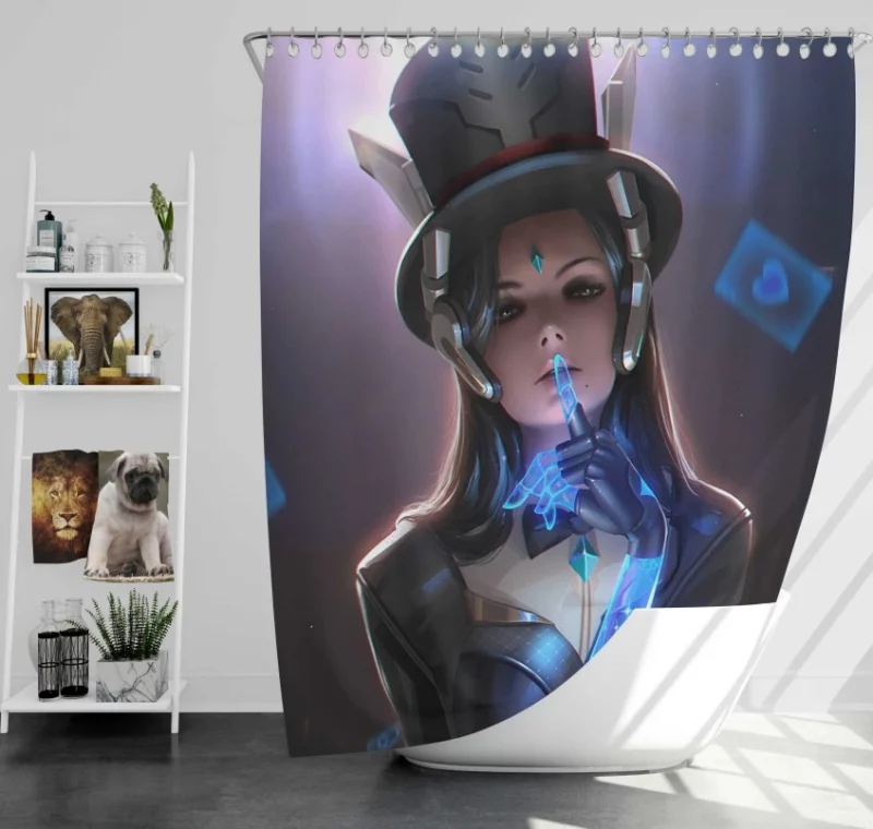 Overwatch Symmetra Bath Shower Curtain