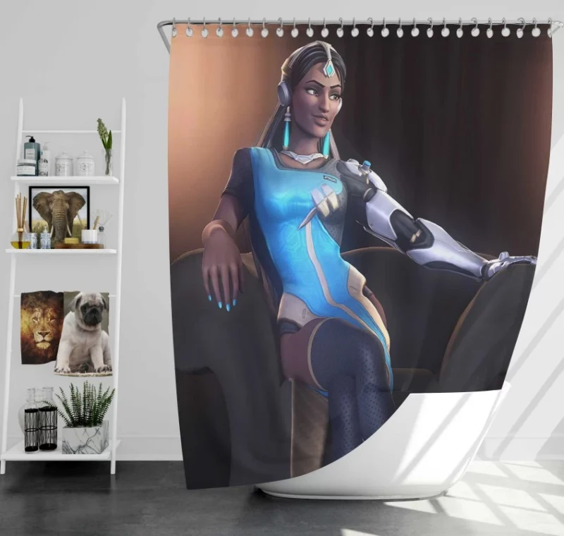 Overwatch Symmetra Outstanding Bath Shower Curtain