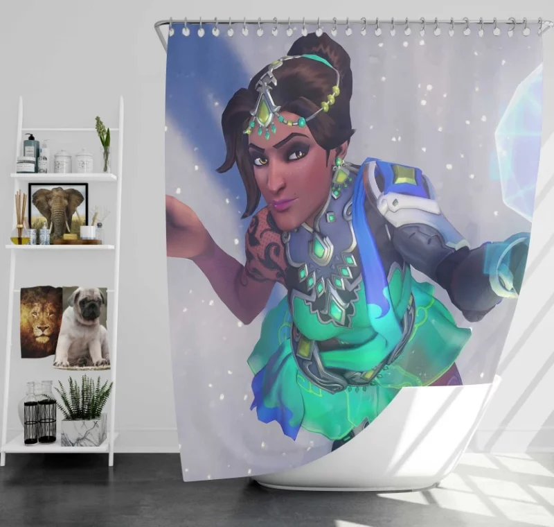 Overwatch Symmetra Super Bath Shower Curtain