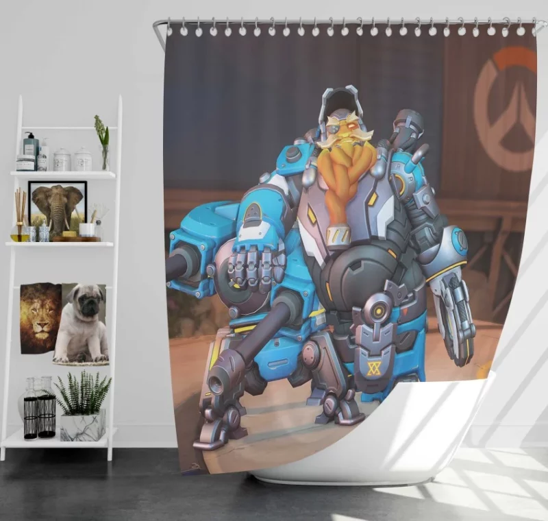 Overwatch Torbjã¶rn Quality Bath Shower Curtain