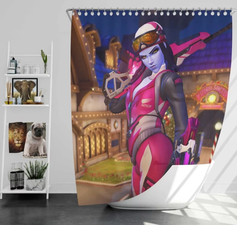 Overwatch Widowmaker Amazing Quality Bath Shower Curtain