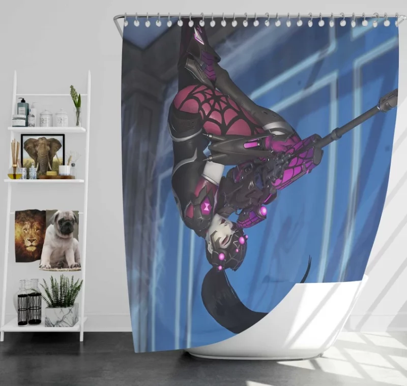 Overwatch Widowmaker Awesome Bath Shower Curtain