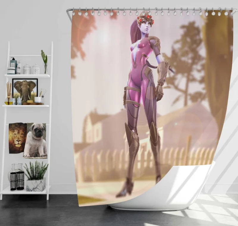 Overwatch Widowmaker Outstanding Bath Shower Curtain