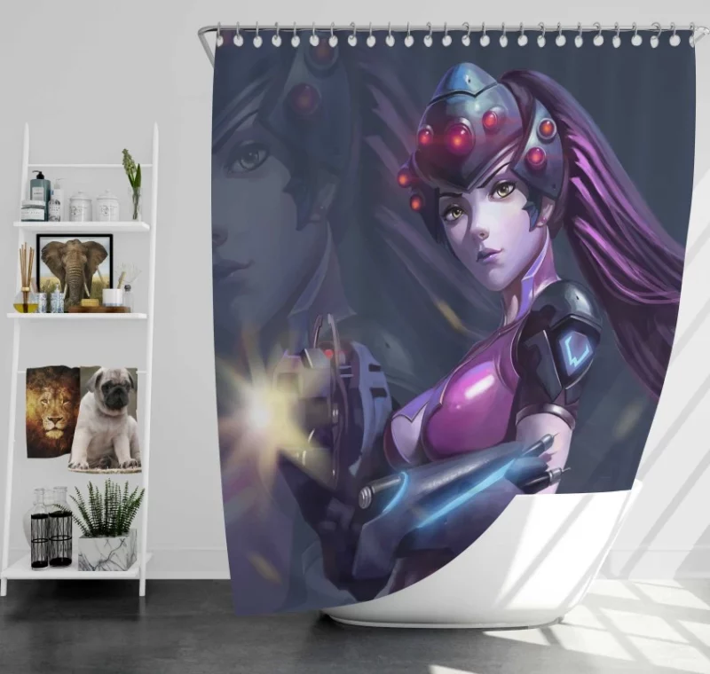 Overwatch Widowmaker Special Bath Shower Curtain