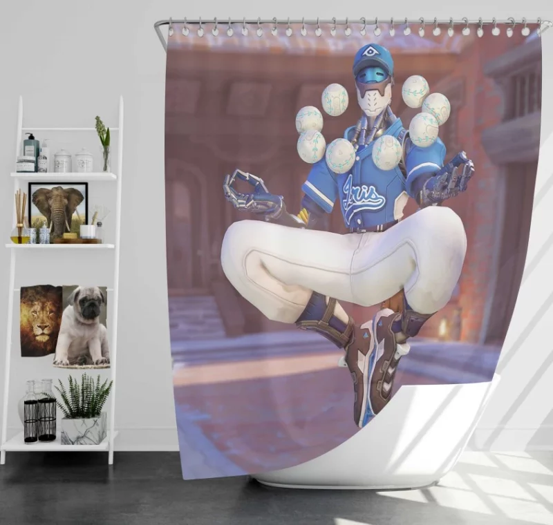 Overwatch Zenyatta Bath Shower Curtain