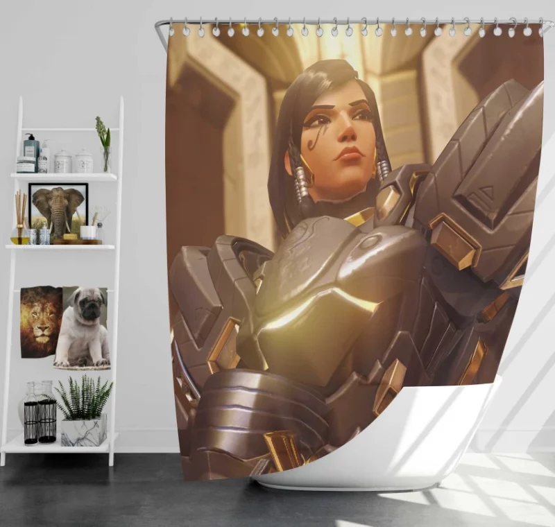 Pharah Overwatch Bath Shower Curtain