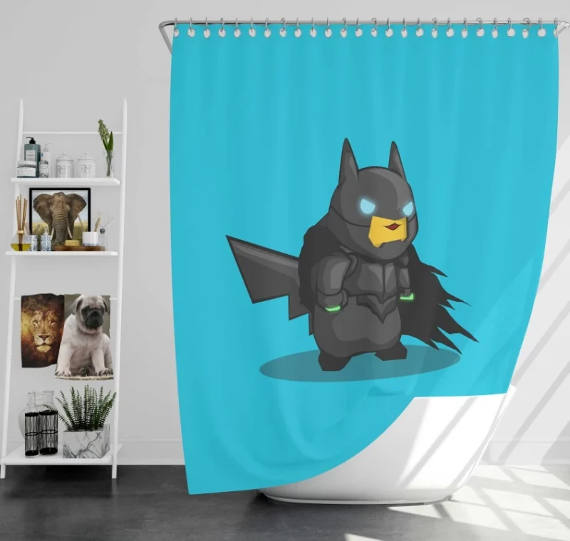 Pikachu Pokémon Harley Quinn Bath Shower Curtain