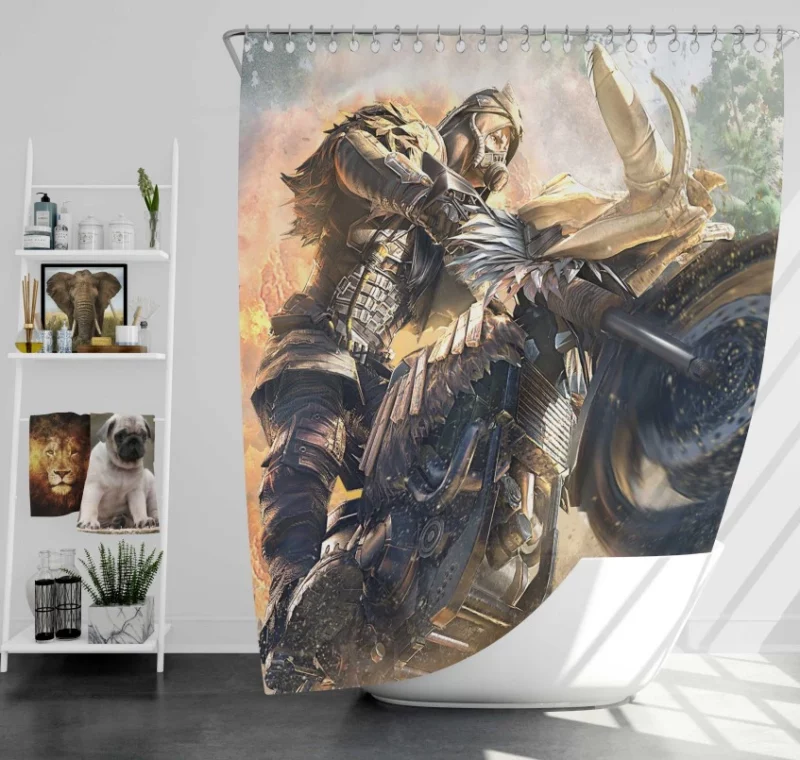 Playerunknowns Battlegrounds Level 3 Helmet Bath Shower Curtain