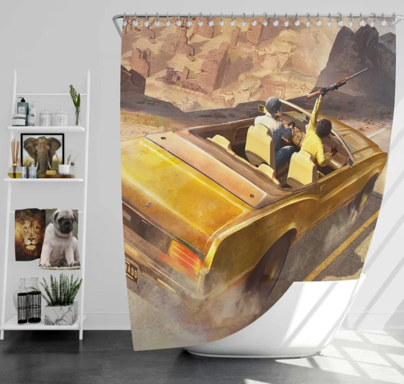 Playerunknowns Battlegrounds PUBG Fantastic Bath Shower Curtain