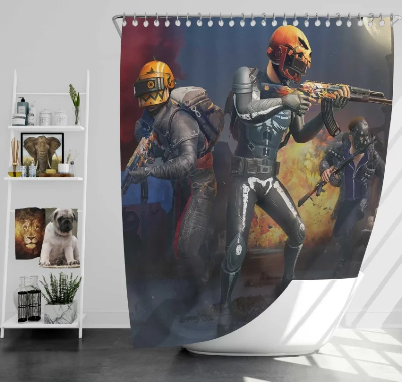 Playerunknowns Battlegrounds Pubg Game Bath Shower Curtain