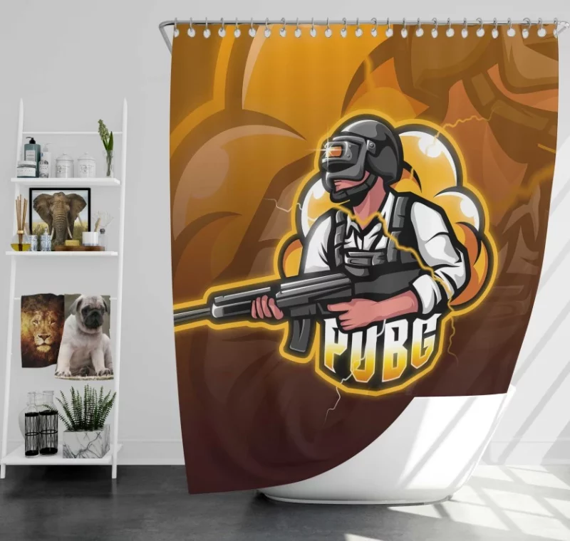 Playerunknowns Battlegrounds Snow Bath Shower Curtain