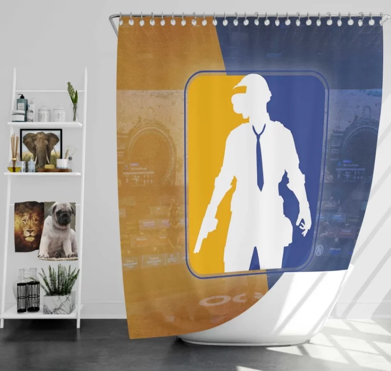 Playerunknowns Battlegrounds Video Game Themed Bath Shower Curtain