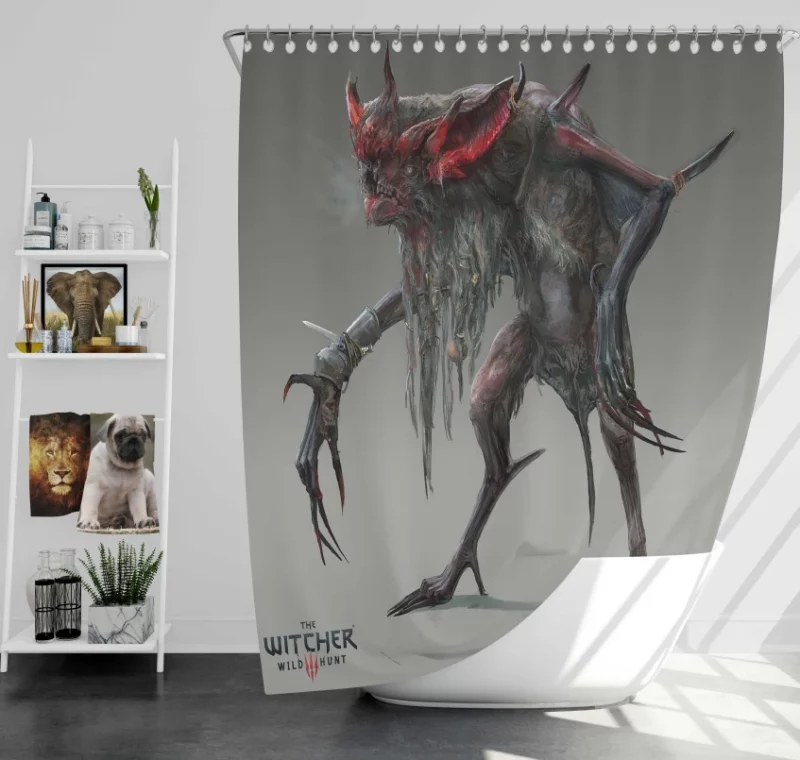 Pleasurable The Witcher 3 Wild Hunt High Quality Bath Shower Curtain