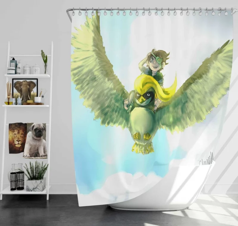 Pokémon Archeops Bath Shower Curtain