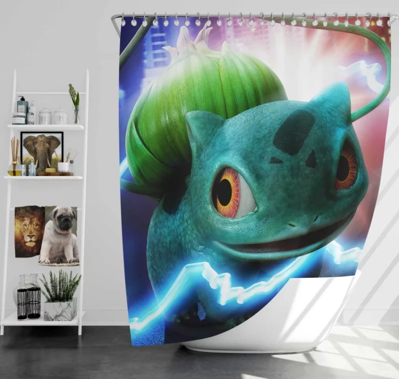 Pokémon Chandelure Bath Shower Curtain