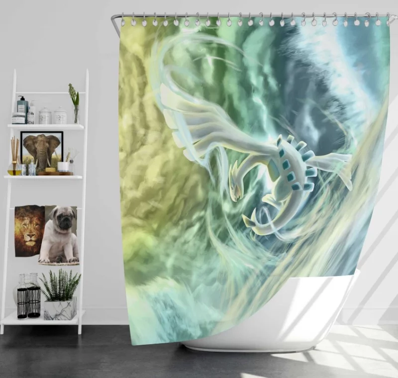 Pokémon Feraligatr Bath Shower Curtain