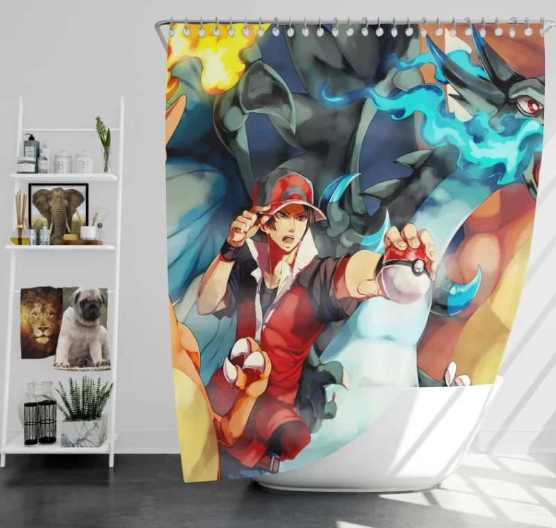 Pokemon Go Team Mystic Bath Shower Curtain