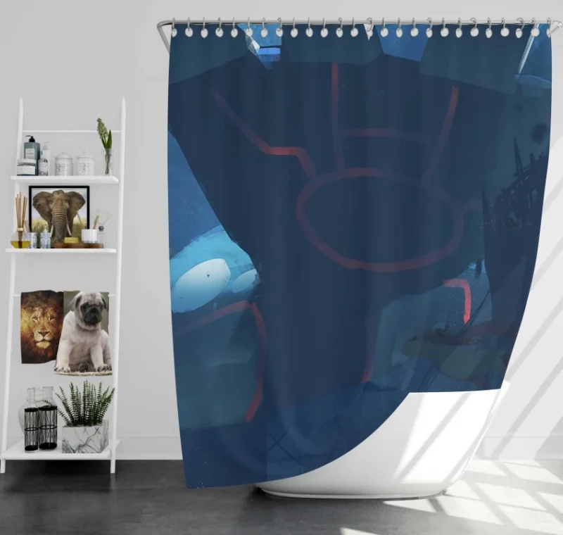 Pokémon Groudon Bath Shower Curtain