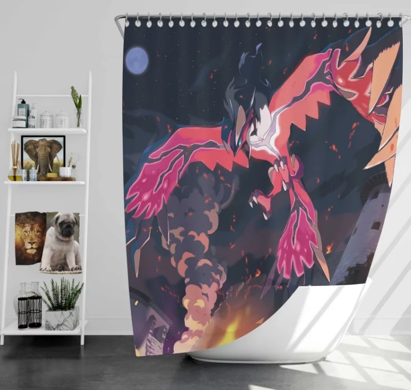 Pokémon Omega Ruby And Alpha Sapphire Groudon Kyogre Bath Shower Curtain