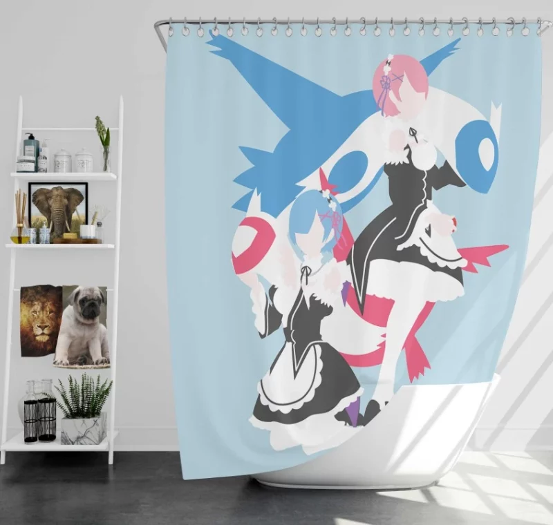 Pokémon Sun And Moon Bath Shower Curtain