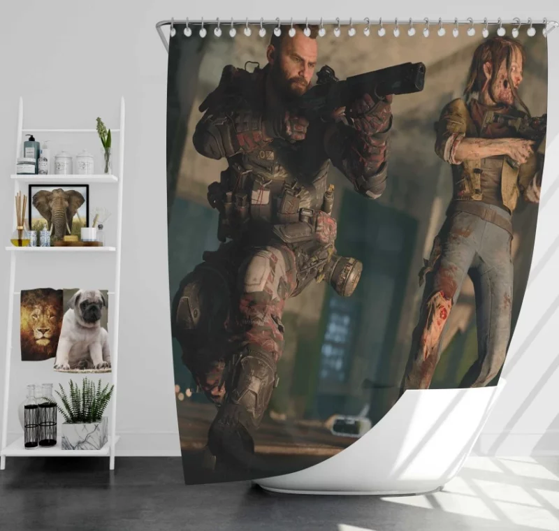 Powerful Call Of Duty Black Ops 4 Bath Shower Curtain