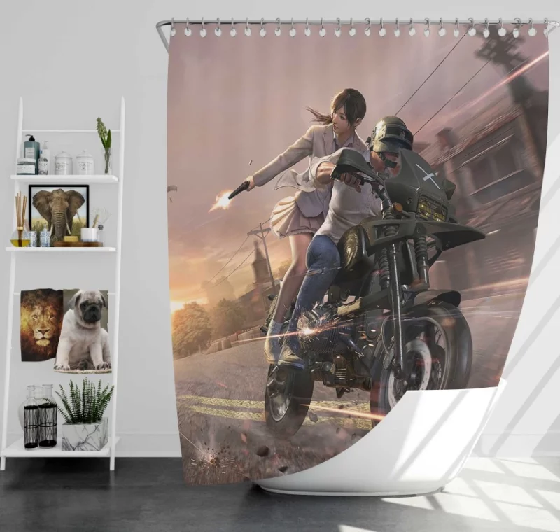 Pubg Halloween Playerunknowns Battlegrounds Bath Shower Curtain