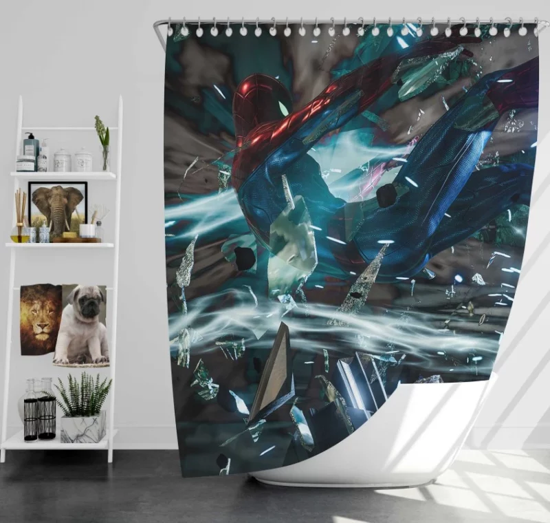 RELAXING Spider Man PS4 Bath Shower Curtain