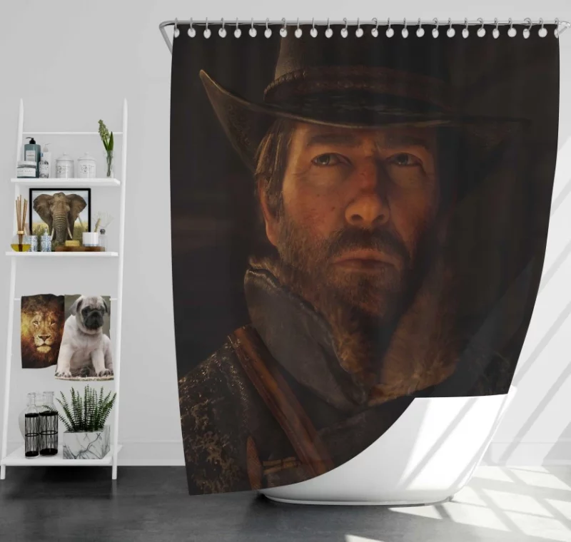 Red Dead Redemption 2 Arthur Morgan Fabulous Bath Shower Curtain