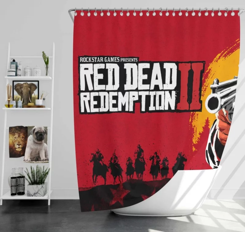 Red Dead Redemption 2 Arthur Morgan Super Bath Shower Curtain