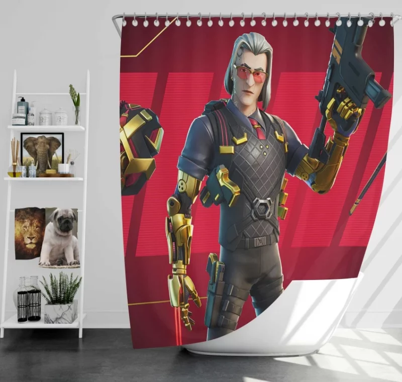 Redux Fortnite Bath Shower Curtain