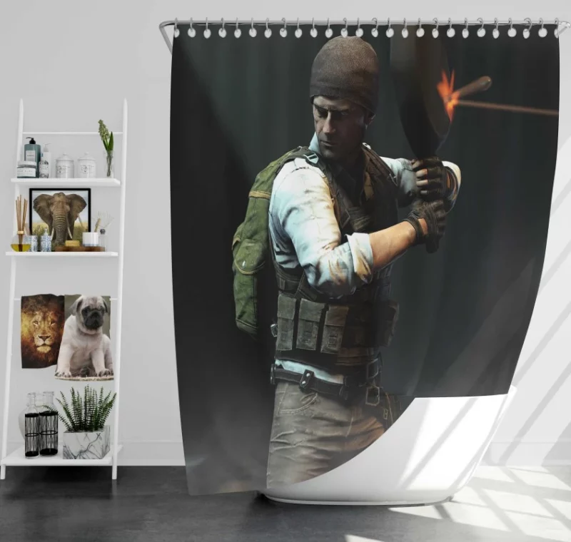 Ride Or Die Playerunknowns Battlegrounds Bath Shower Curtain