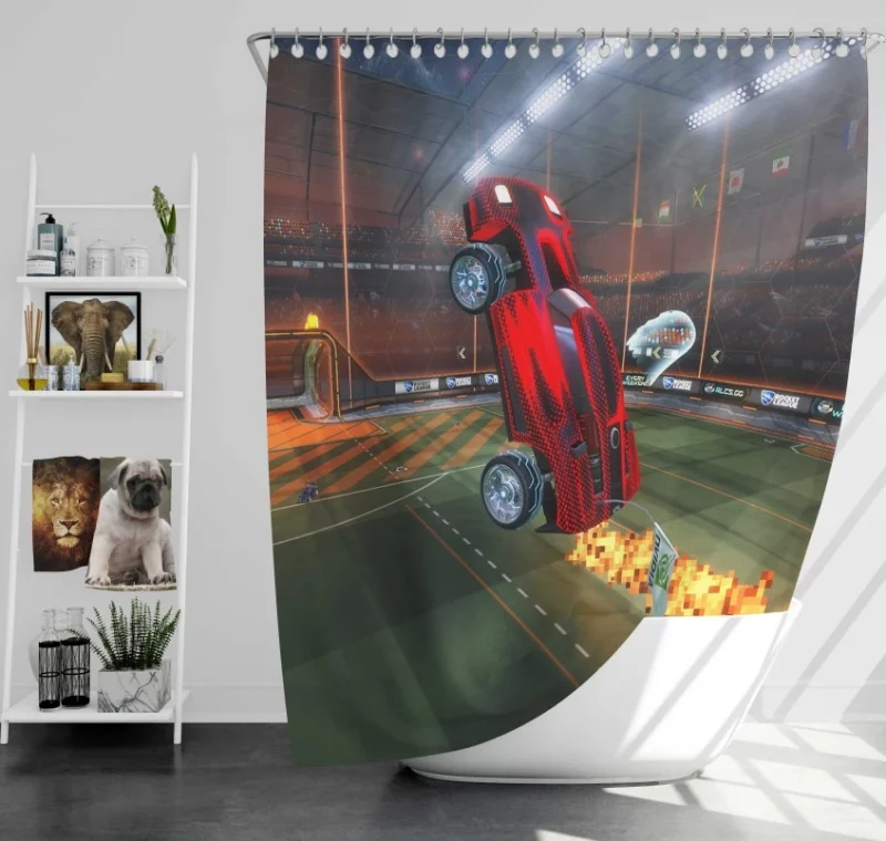 Rocket League #1 Bath Shower Curtain