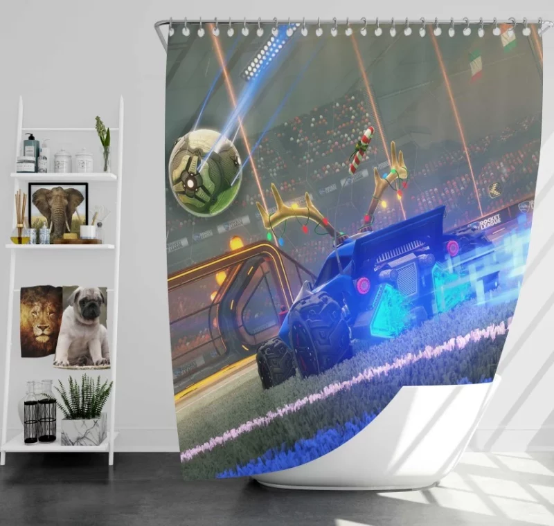 Rocket League Super Bath Shower Curtain