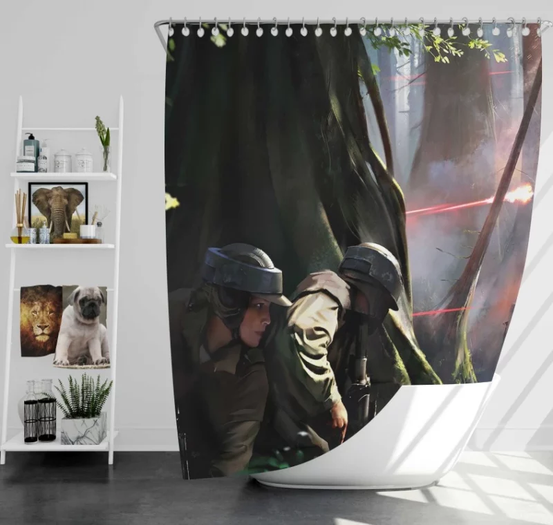 Sci Fi Star Wars Bath Shower Curtain