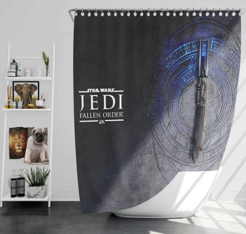 Sci Fi Star Wars Darth Maul Lightsaber Quality Bath Shower Curtain