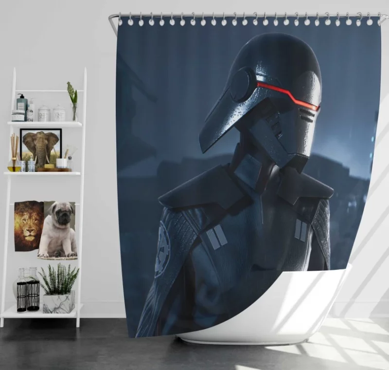 Sci Fi Star Wars Lightsaber Darth Vader Sith Stormtrooper Bath Shower Curtain