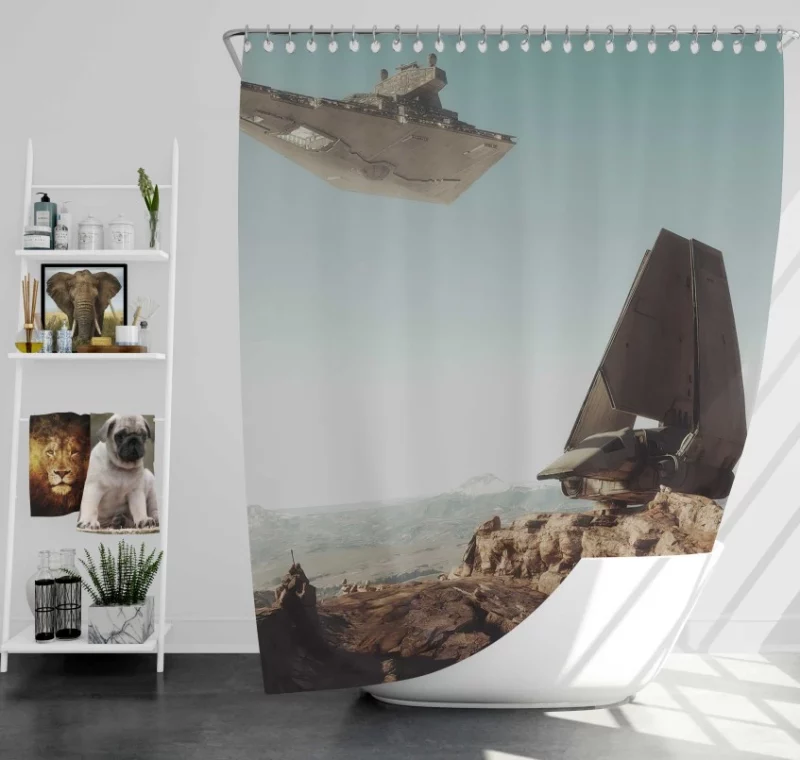 Sci Fi Star Wars Stormtrooper Bath Shower Curtain