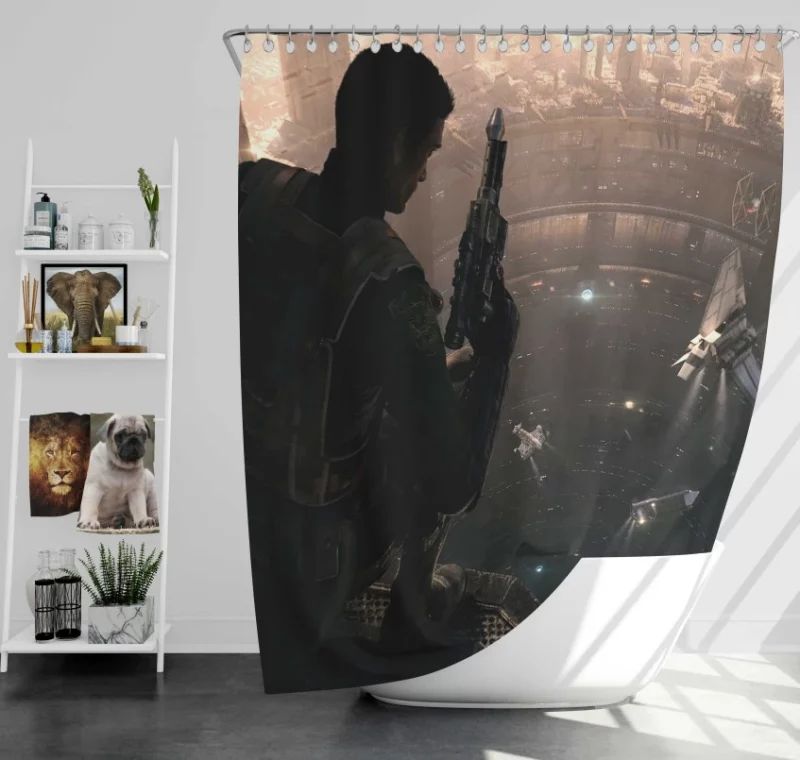 Sci Fi Star Wars Super Quality Bath Shower Curtain