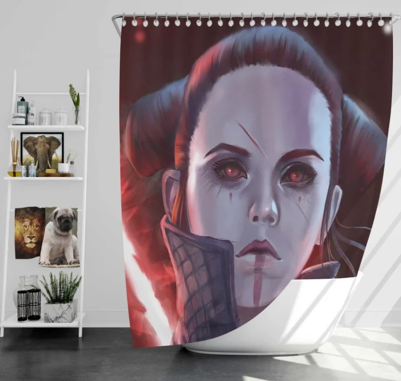 Sci Fi Star Wars Video Game Bath Shower Curtain