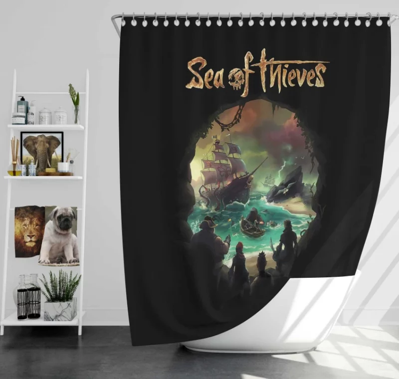 Sea Of Thieves Awesome Bath Shower Curtain