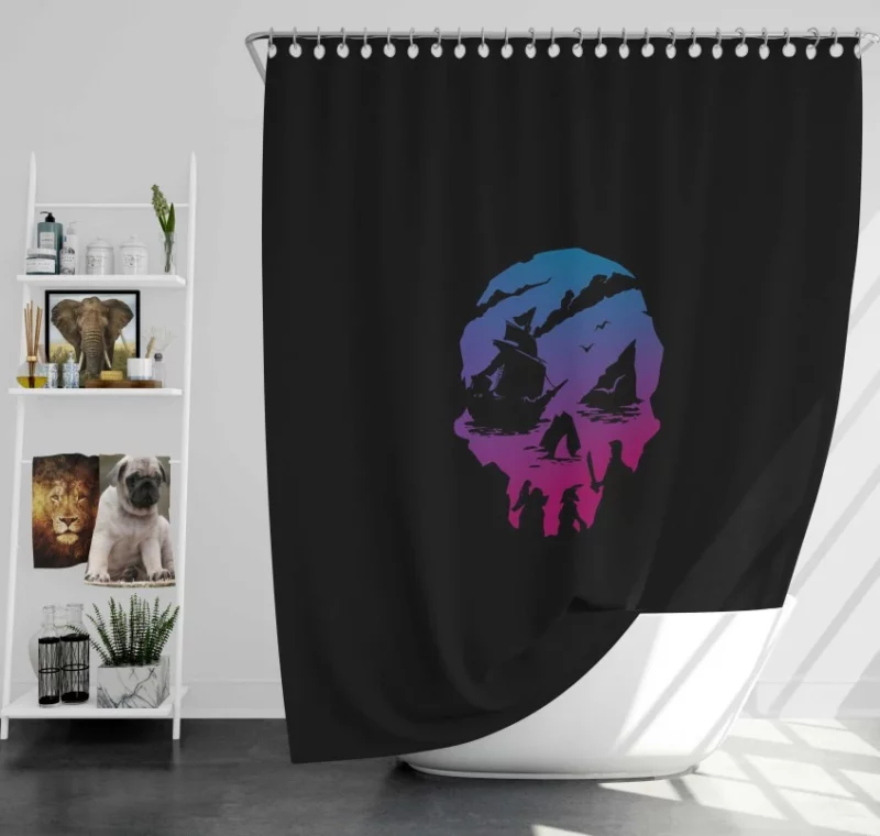 Sea Of Thieves Pirate Bath Shower Curtain