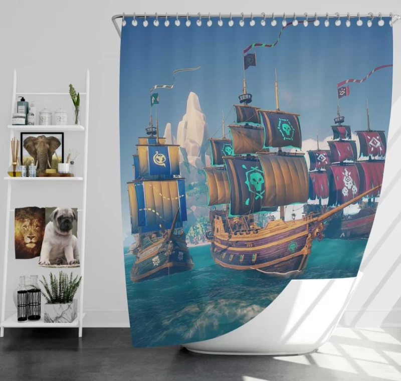 Sea Of Thieves Quality Bath Shower Curtain