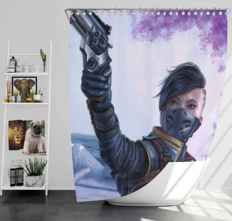 Seraph Call Of Duty Black Ops 4 Bath Shower Curtain