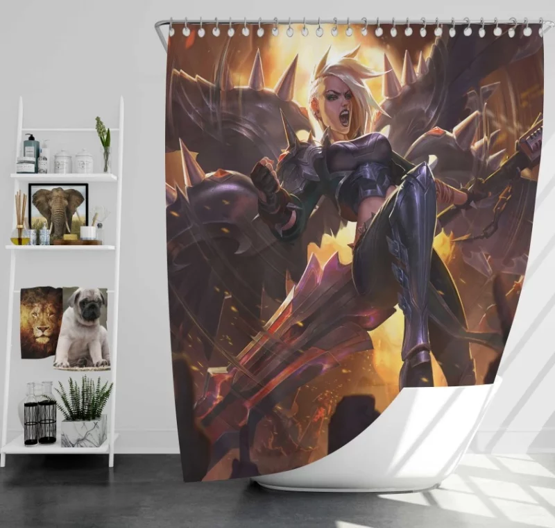 Silver Kayle League Of Legends Bath Shower Curtain