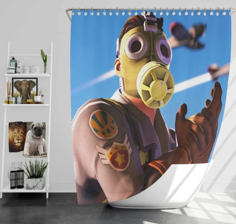 Sky Stalker Fortnite Bath Shower Curtain