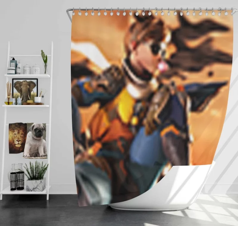 Slipstream Overwatch Tracer Bath Shower Curtain