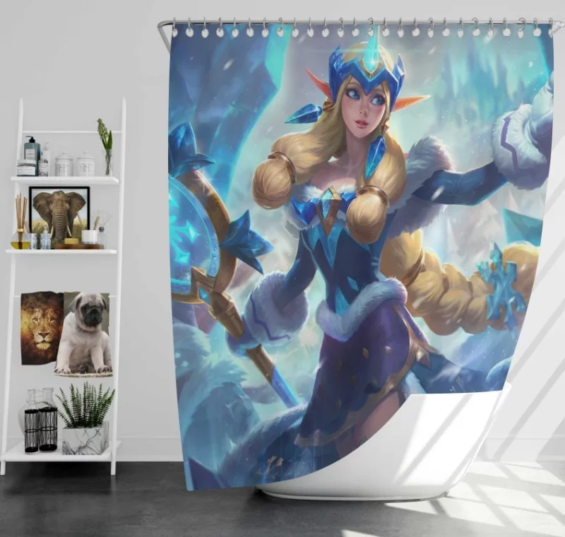 Snow Man Yi League Of Legends Master Yi Bath Shower Curtain