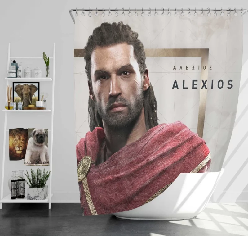 Socrate Assassins Creed Odyssey Bath Shower Curtain