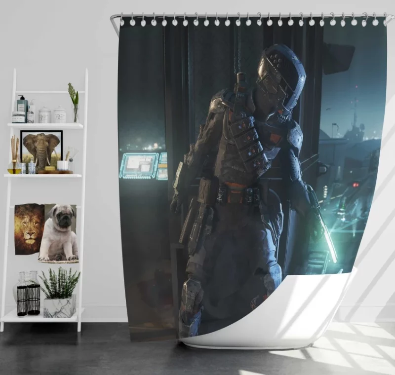 Spectre Call Of Duty Black Ops Iii Sci Fi Bath Shower Curtain