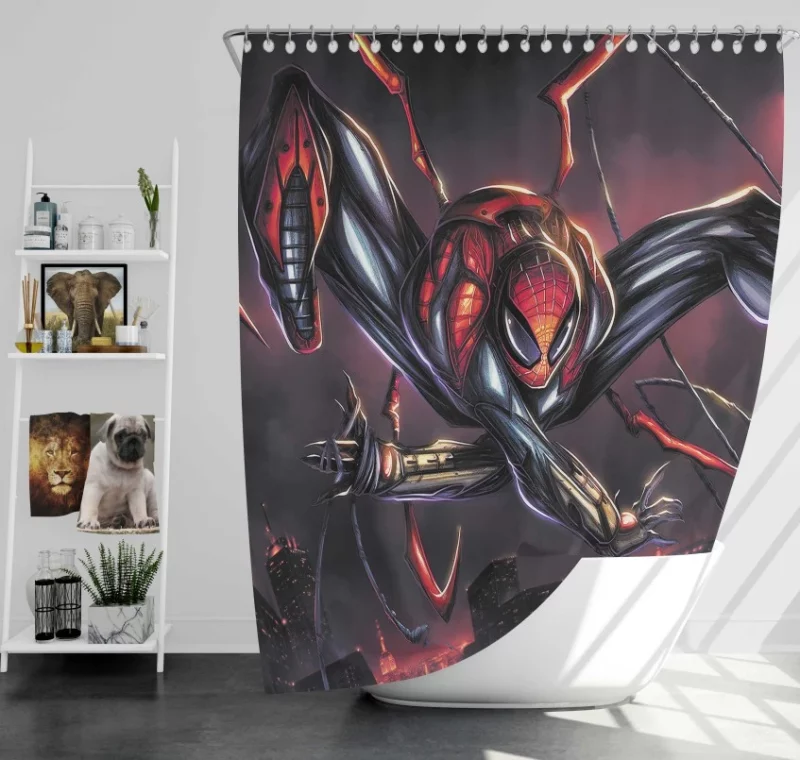 Spider Man Amazing Video Game Bath Shower Curtain